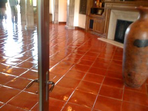 clay pavers high gloss mexican tile