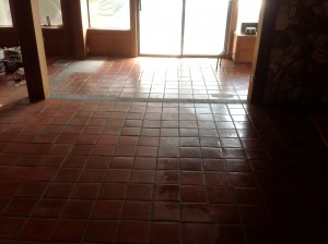tiles before being relaced