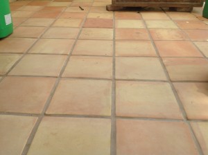 clean saltillo tiles raw