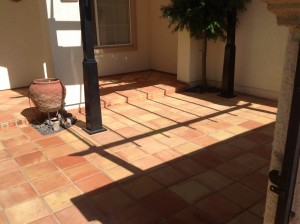 enhanced sealed saltillo tiles