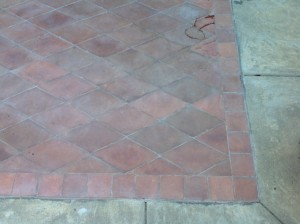 Pavers White and Hazy Before