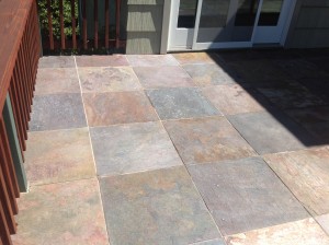cleaned slate tile