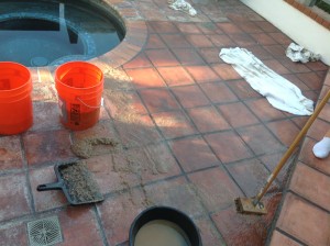 Paver failed sealer stripping