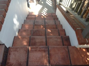 mexican tile stairs