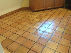 mexican tile floor restored