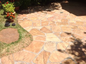 enhanced natural stone patio