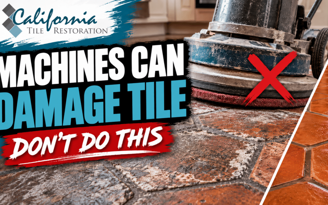 Why Tile Cleaning Machines Can Damage Saltillo, Slate, Flagstone & Brick